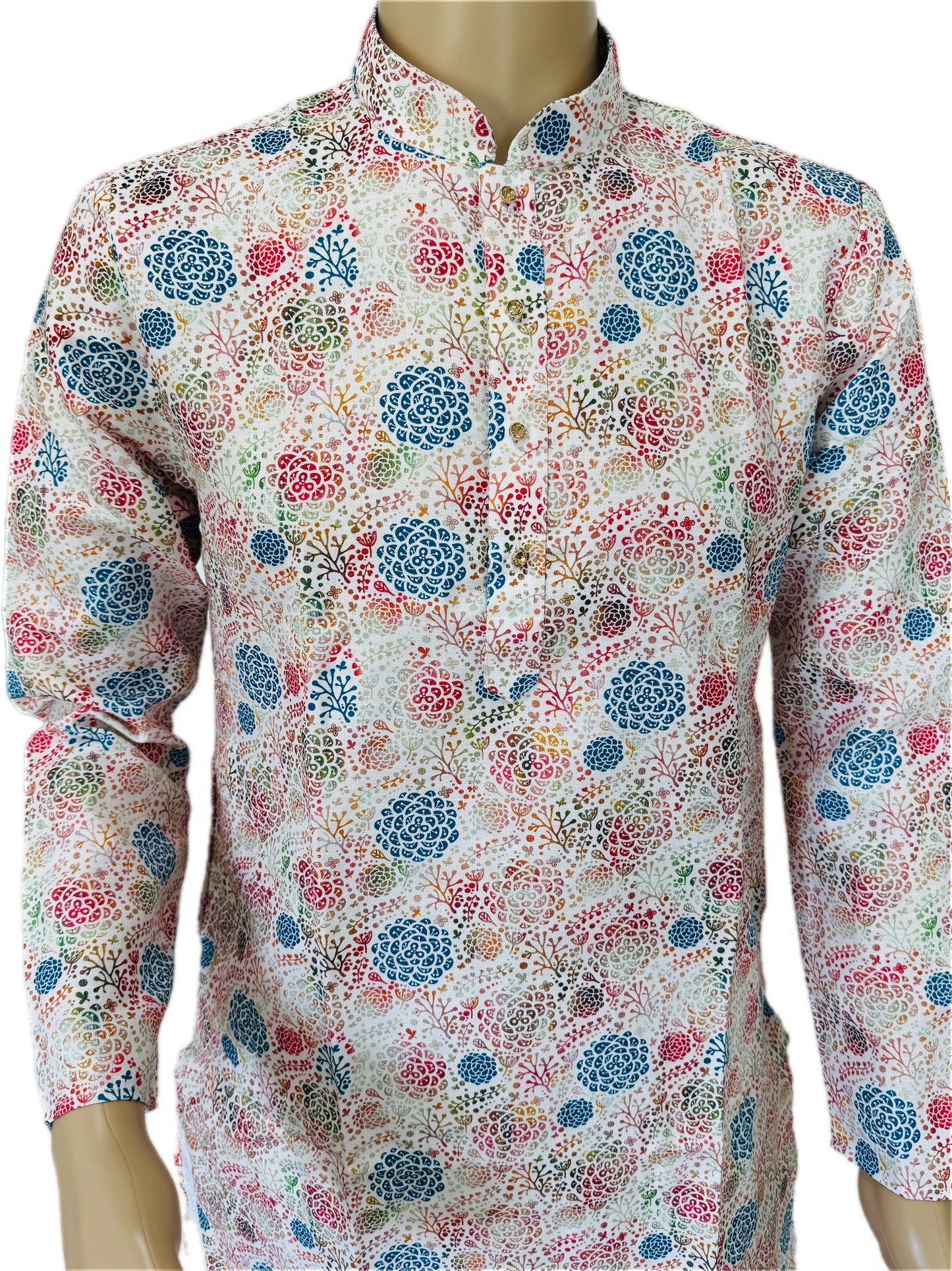 The Azure Plume – Cotton Blend Artisanal Kurta Set