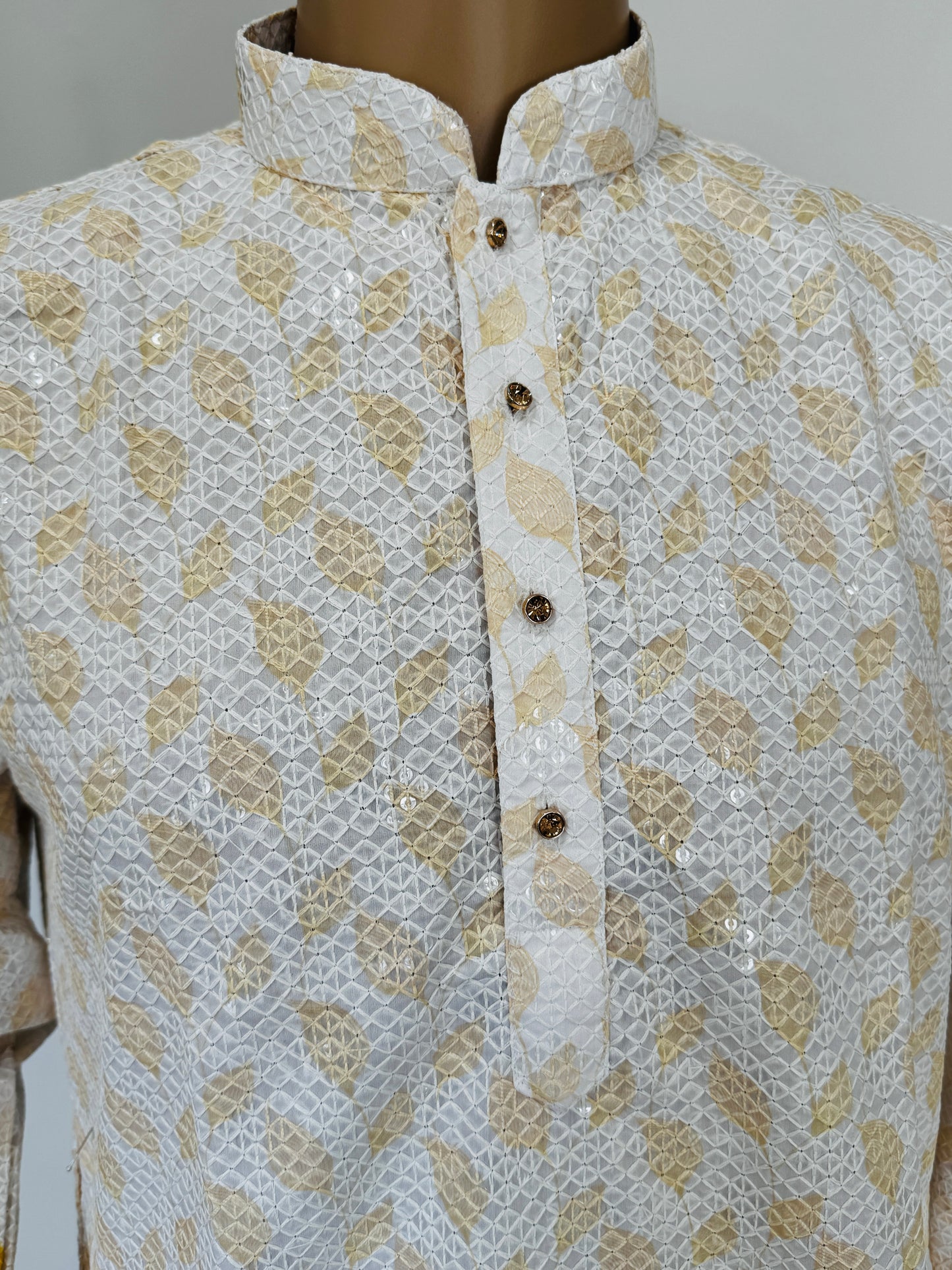 The Gilded Daaman – Sequin Jacquard Kurta Set