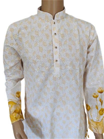 The Gilded Daaman – Sequin Jacquard Kurta Set