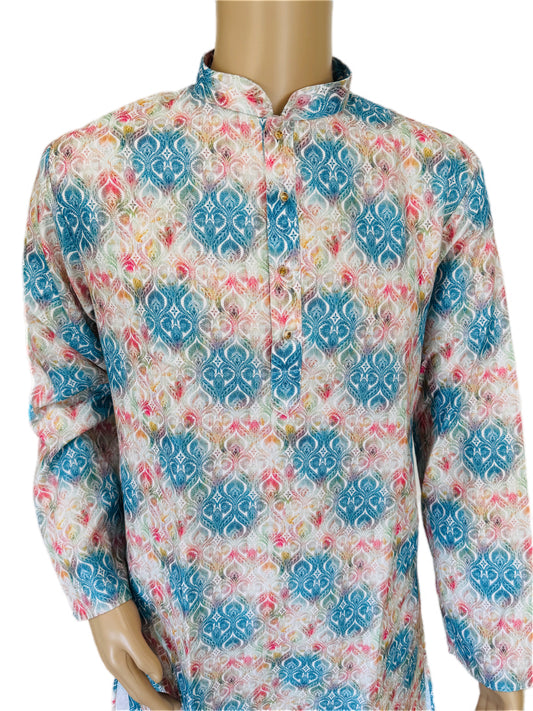 The Indigo Mosaic – Super Soft Malai Cotton Kurta Set