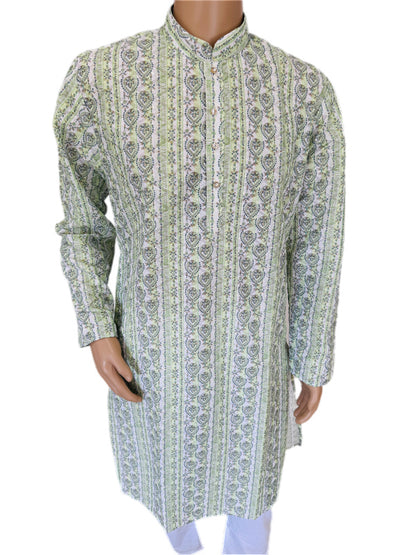 The Ivory Empire – Premium Jacquard Kurta
