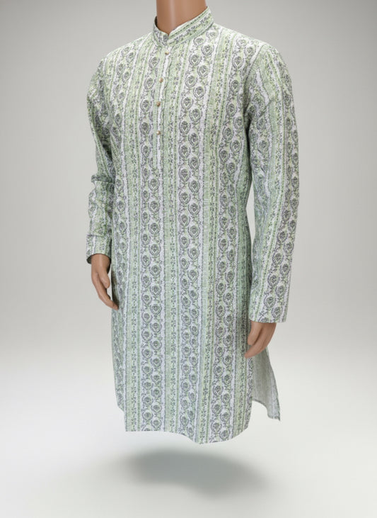 The Ivory Empire – Premium Jacquard Kurta
