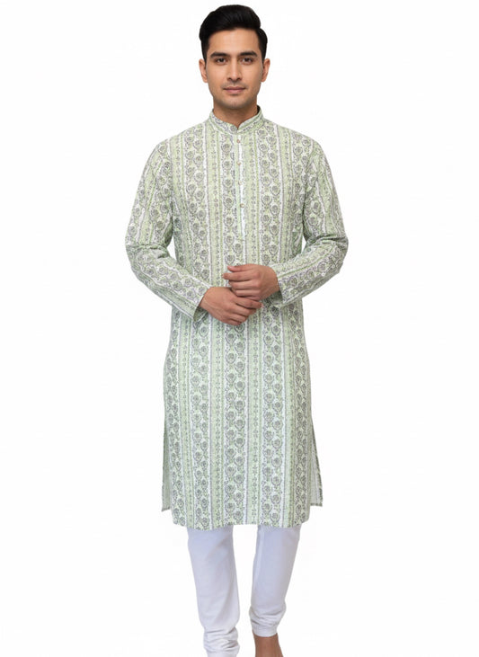 The Ivory Empire – Premium Jacquard Kurta