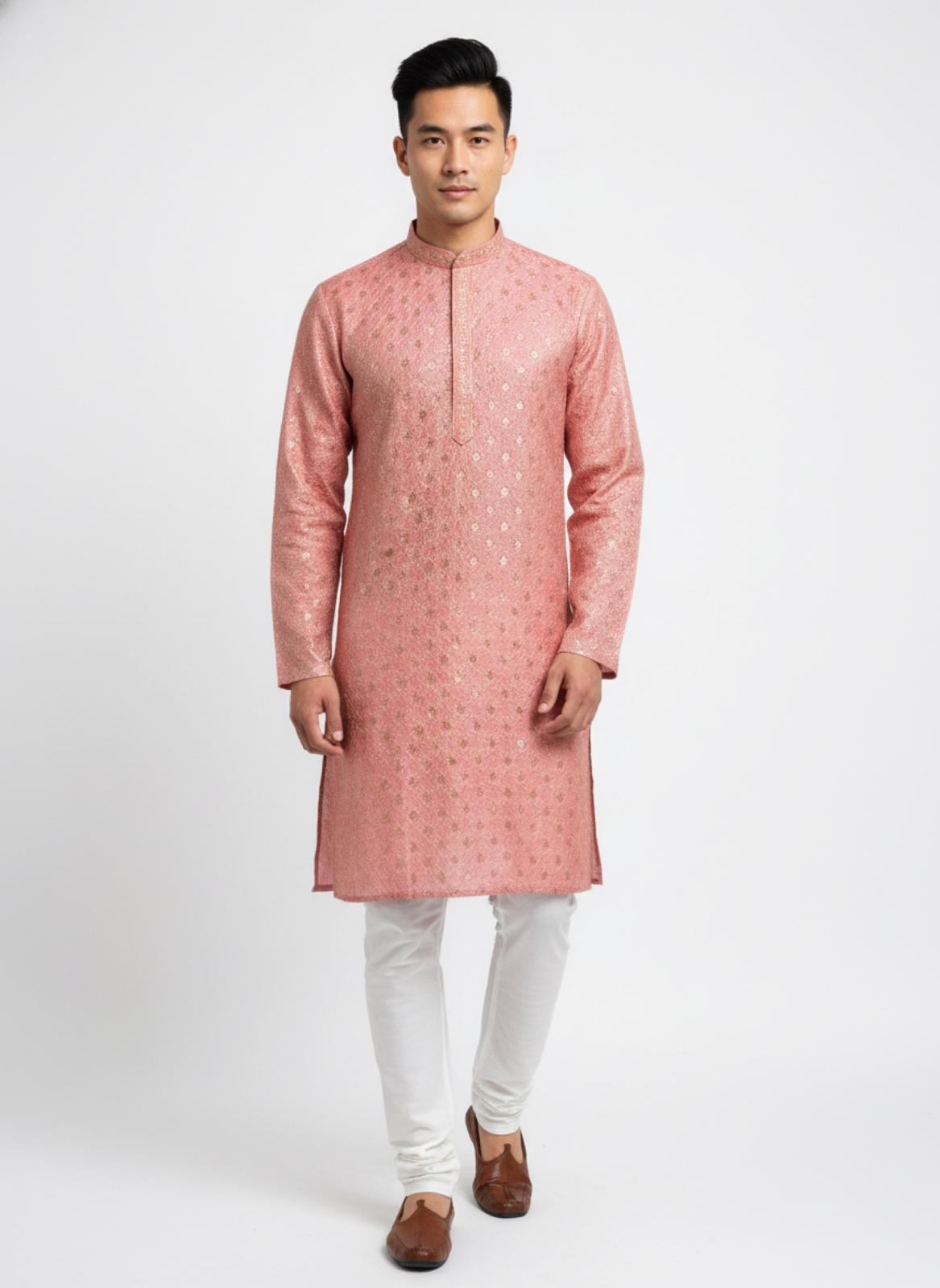 The Serene Sequin – Rose Pink Kurta Set