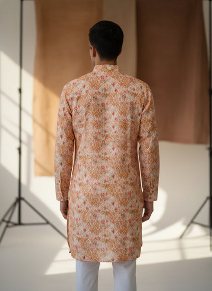 The Marigold Mosaic – Super Soft Malai Cotton Kurta Set
