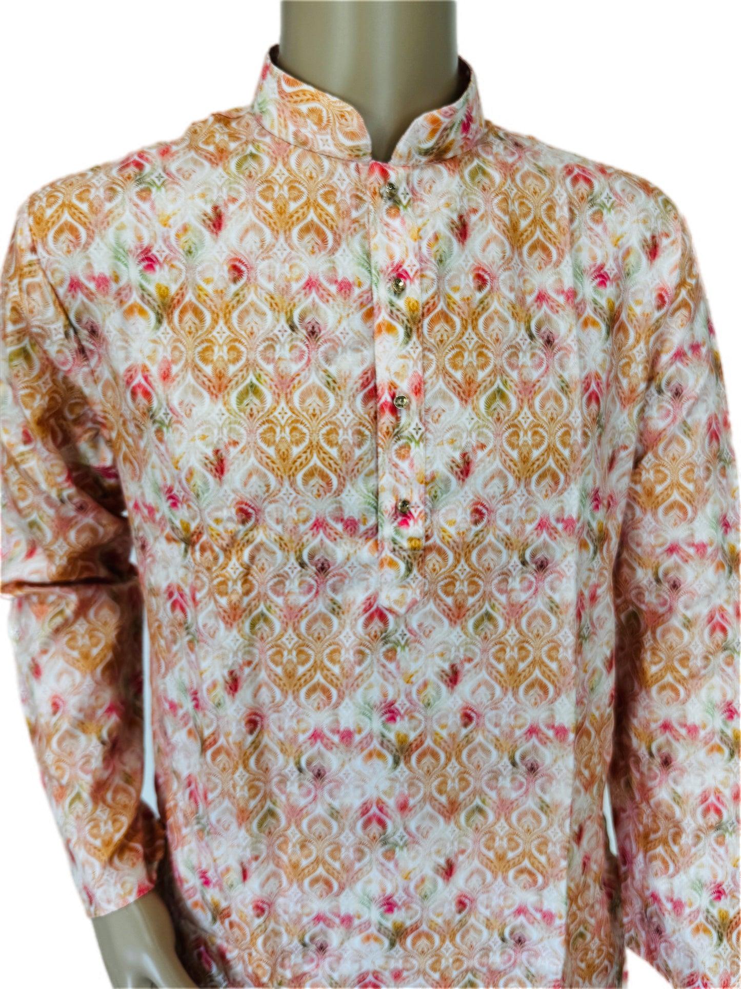 The Marigold Mosaic – Super Soft Malai Cotton Kurta Set