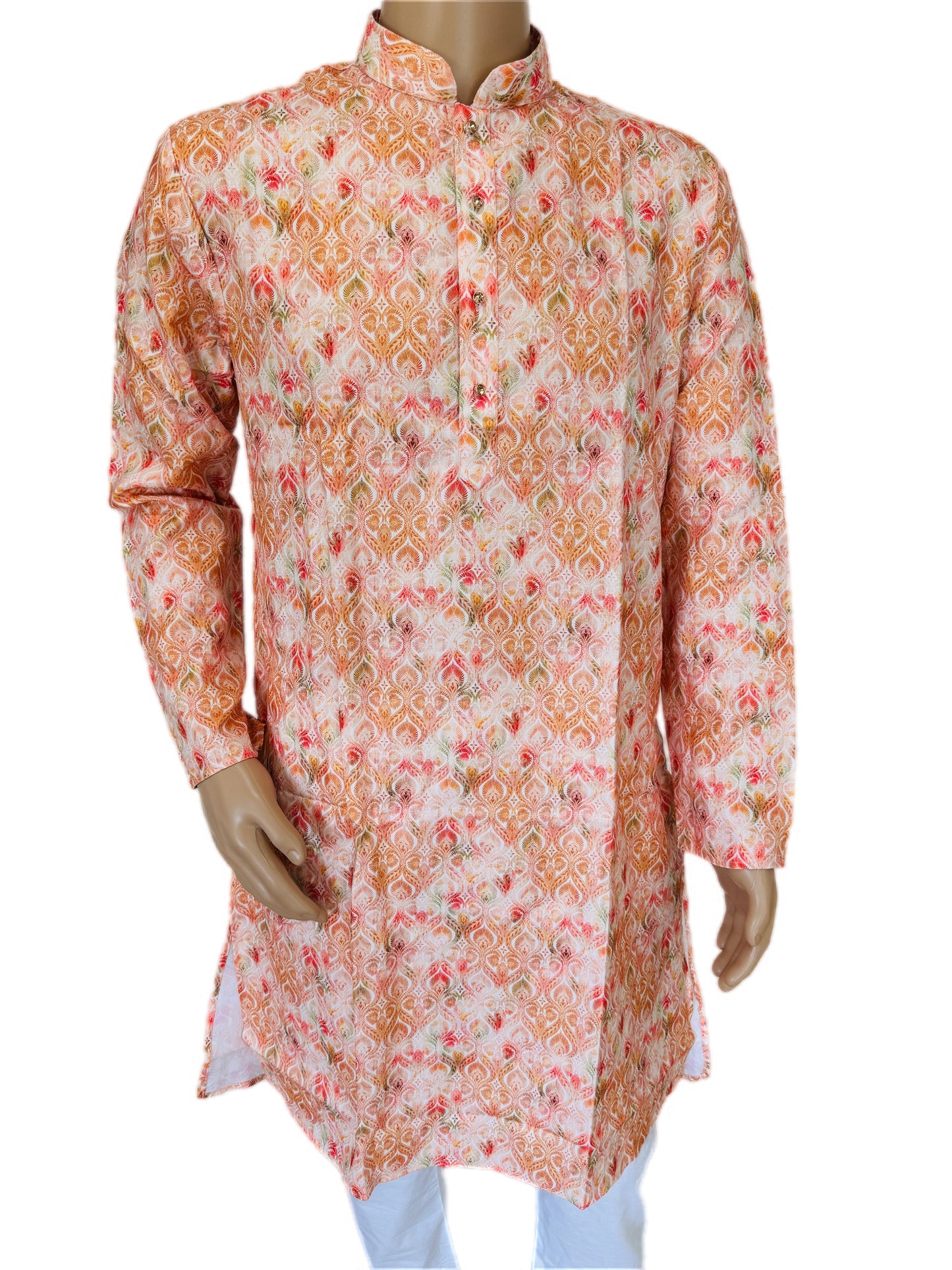 The Marigold Mosaic – Super Soft Malai Cotton Kurta Set