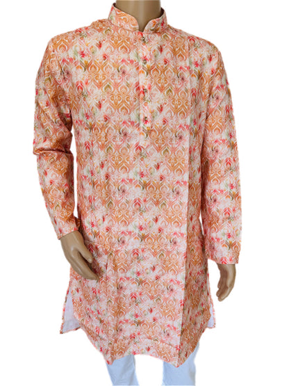 The Marigold Mosaic – Super Soft Malai Cotton Kurta Set