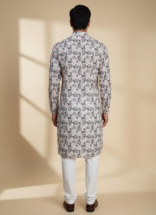 The Midnight Blossom – Kurta Set