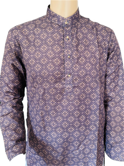 The Midnight Motif – Premium Cotton Blend Kurta Set