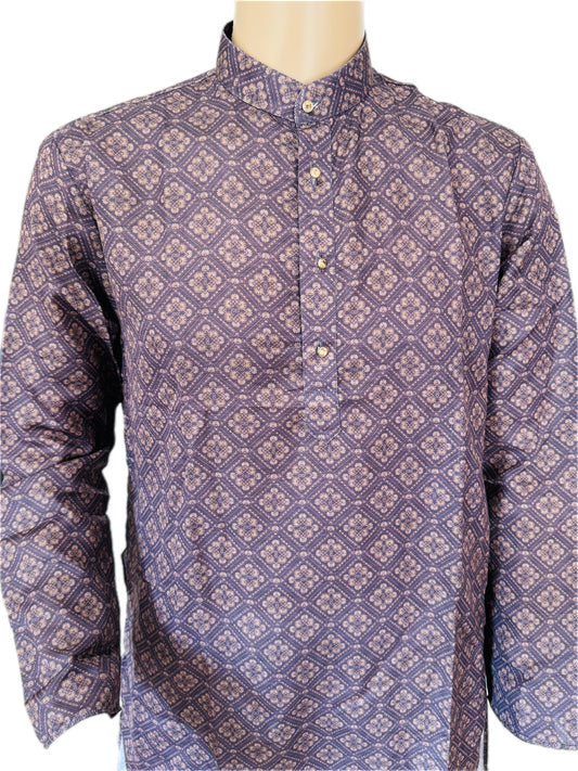 The Midnight Motif – Premium Cotton Blend Kurta Set