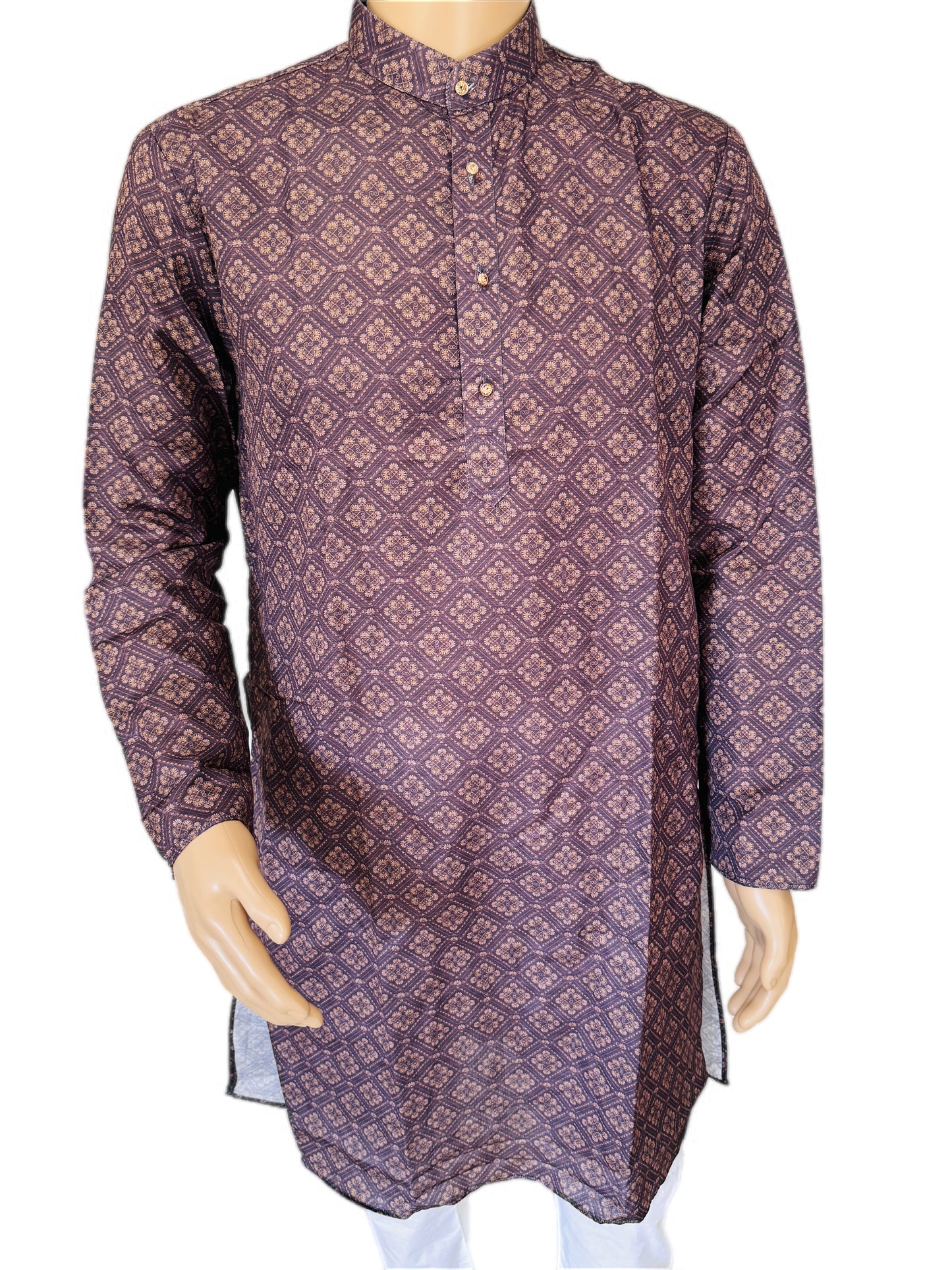 The Midnight Motif – Premium Cotton Blend Kurta Set
