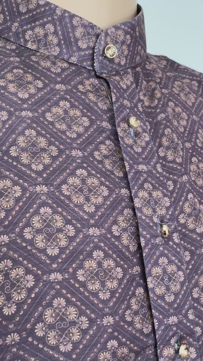 The Midnight Motif – Premium Cotton Blend Kurta Set