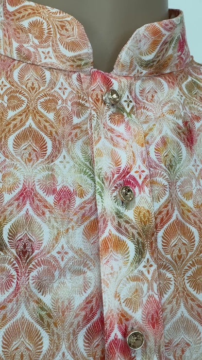 The Marigold Mosaic – Super Soft Malai Cotton Kurta Set
