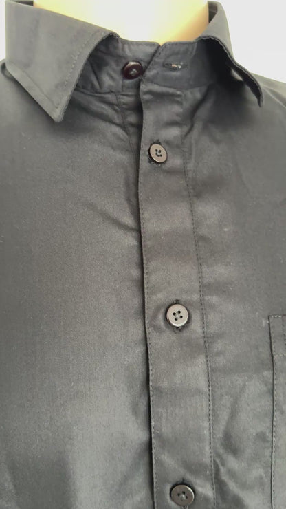 The Classic Pathani Suit – Midnight Black