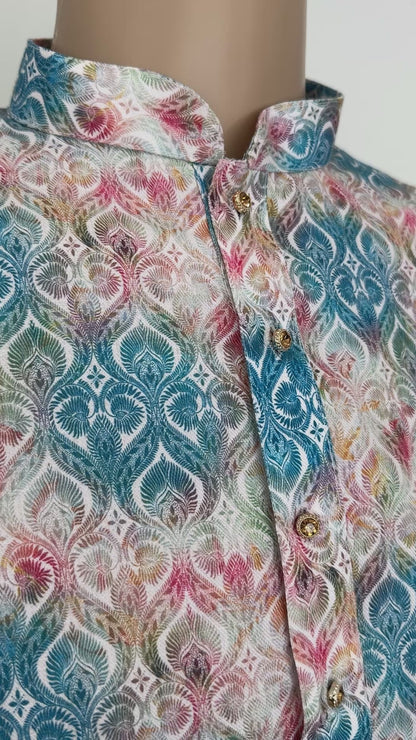 The Indigo Mosaic – Super Soft Malai Cotton Kurta Set