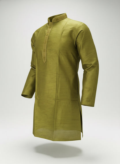Silk Radiance – Emerald Forest Kurta Set