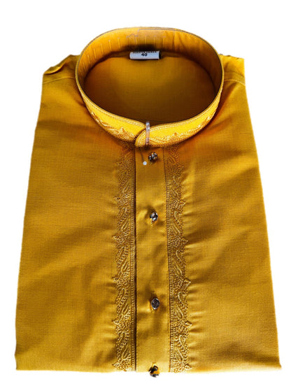 The Zen Minimalist Sunshine Yellow Cotton Kurta Set